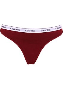 Dámská tanga Calvin Klein Modern Logo QD5209 bordo