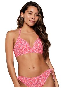 Dámské vyztužené bikiny LingaDore 7708TB/SB hot pink paisley