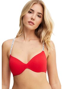 Push-up bezkosticová podprsenka Tommy Hilfiger UW0UW05606 červená