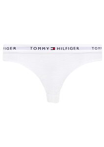 Dámské kalhotky Tommy Hilfiger z elastické pleteniny UW0UW05531 bílé