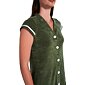 Jednobarevné froté šaty Vamp 20553 zelené