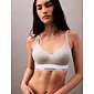 Calvin Klein Bralette Modern Logo QF7900E sportovní podprsenka šedý melír