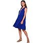 Letní volánkové šaty Vamp bez rukávů 20508 modré