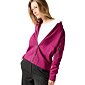 Ležérní dámská mikina na zip Cecil 322089 fuchsia