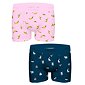 Pánské boxerky John Frank JF2BFUN01 2 pack petrol-pink