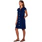 Jednobarevné froté šaty Vamp 20553 modré