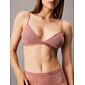 Calvin Klein podprsenka Modern Lace QF7974E red grape